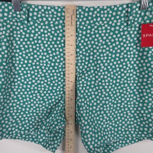 NWT SPANX Polka Dot Kelly Green Sunshine Shorts 6” Slash Pockets 50213R‎ Sz L - Picture 10 of 14
